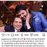 comedian kapil sharma shared a emotional post for Dharmendra Deol
