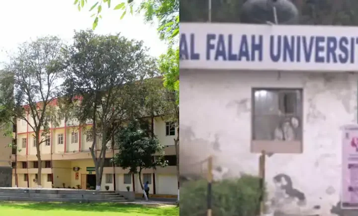 Police investigators examine evidence at the site connected to the Room 13 Al-Falha University terror conspiracy in Faridabad and Delhi